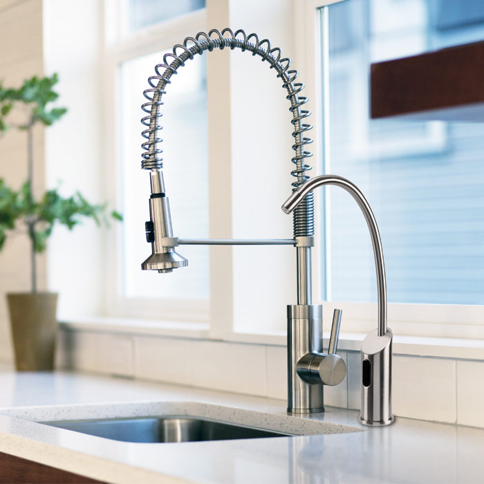 IR Touchless Faucet Installed